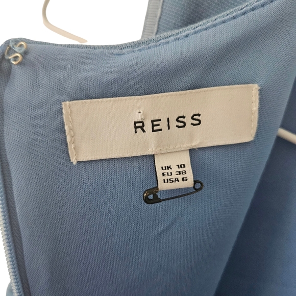 Reiss April Sapphire Fit and Flare Dress Size 6 - Picture 7 of 9